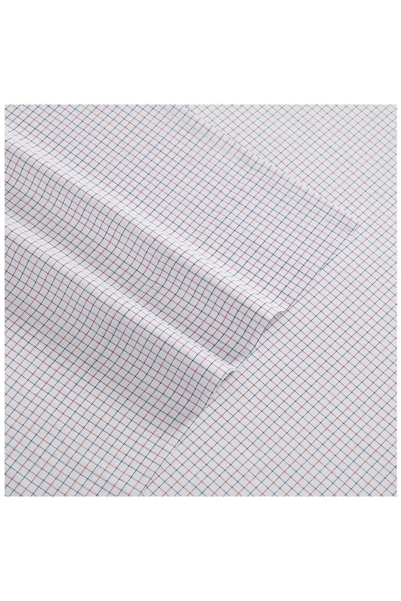 New England Plaid Cotton Sheet Set, Alternate, color, RED/ DEEP BLUE