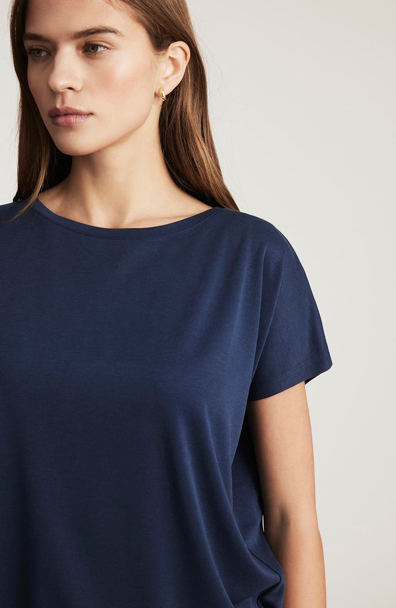 Mavi Jeans Luxe Touch Top, Alternate, color, Mood Indigo