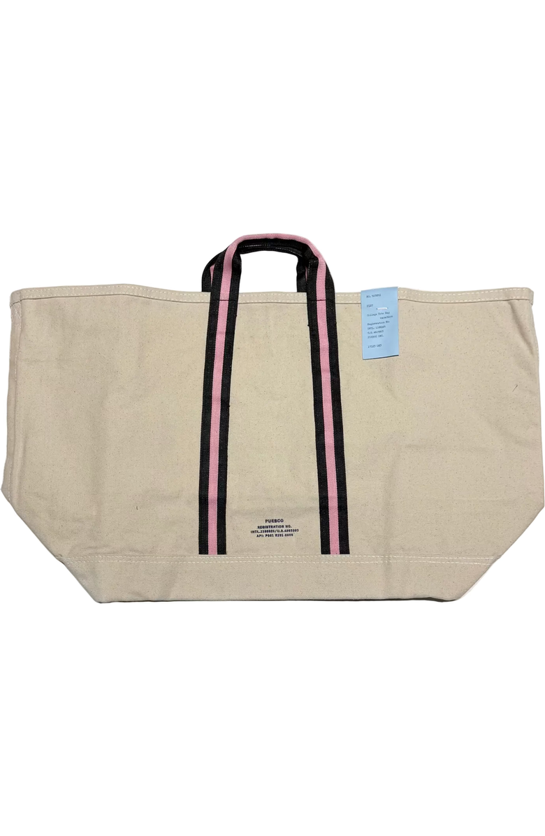 PUEBCO Vacation College Tote Bag, Main, color, Black X Pink