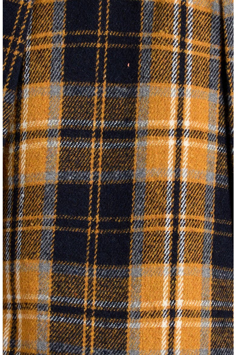 Kids' Pleated Skirt with Shorts Liner, Alternate, color, BROWN BLUE PLAID