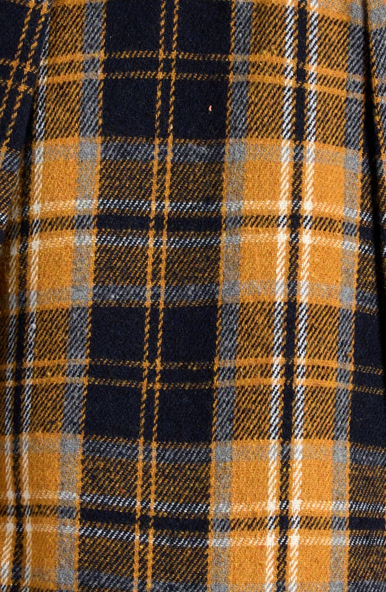 Tractr Kids' Pleated Skirt with Shorts Liner, Alternate, color, Brown Blue Plaid