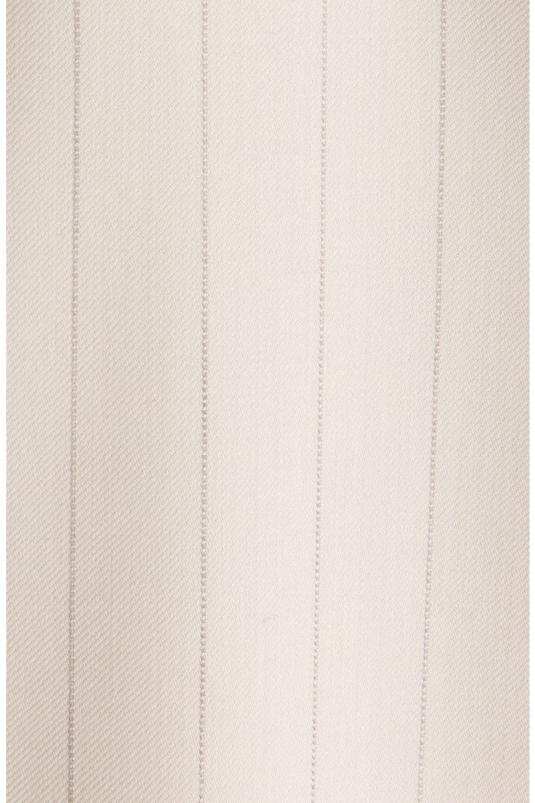 Pinstripe Wool Blazer with Scarf, Alternate, color, CREAM BEIGE