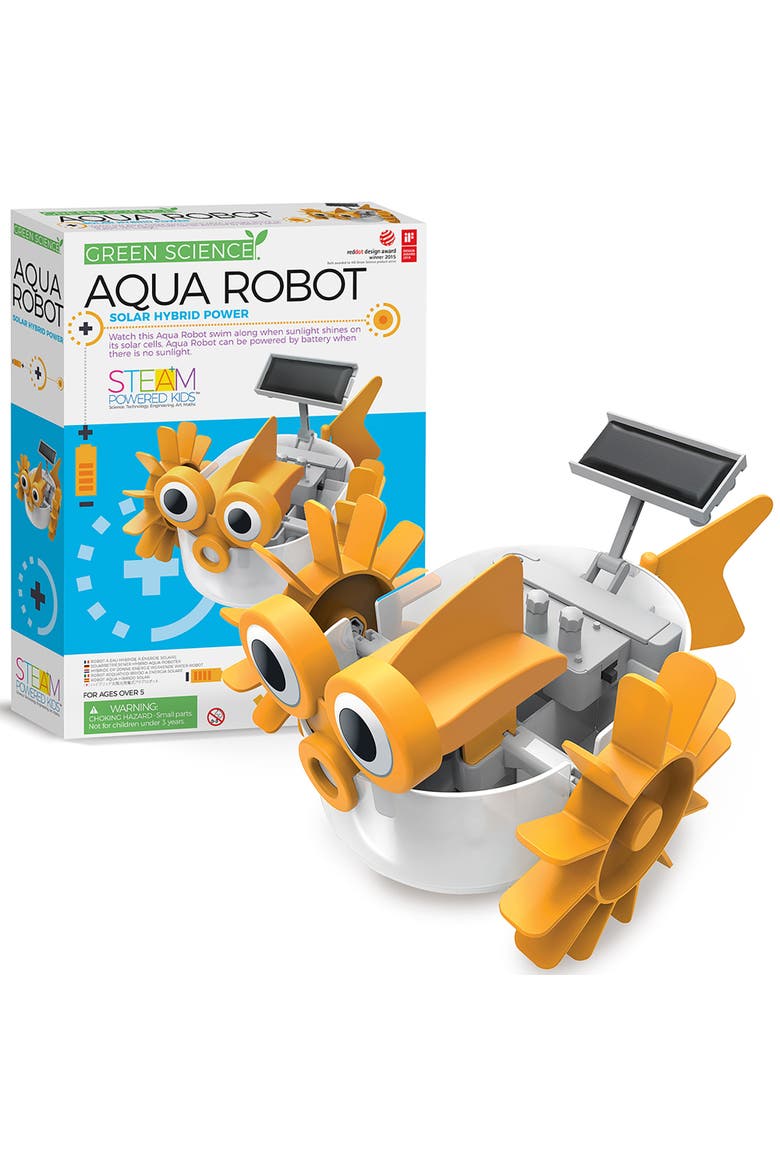 Green Science Aqua Robot Diy Swimming Fish Toy, Alternate, color, Multicolored