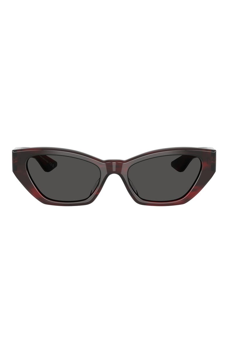 53mm Khaite Cat Eye Sunglasses, Main, color, BORDEAUX BARK / GREY