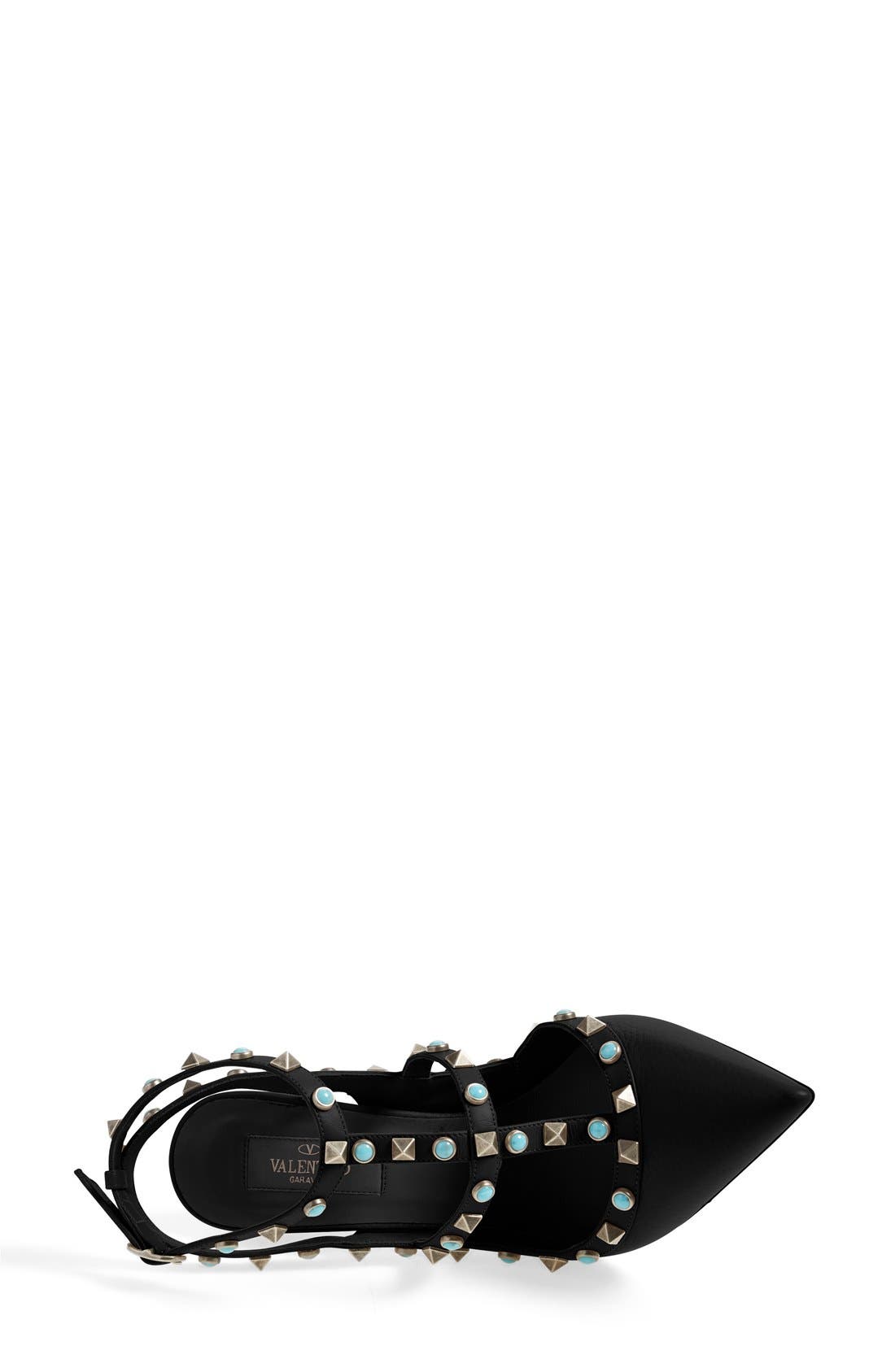 Valentino Garavani Valentino 'Rockstud' T-Strap Pump, Alternate, color, 