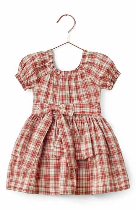 Kids' Annette Holiday Tartan Tiered Dress