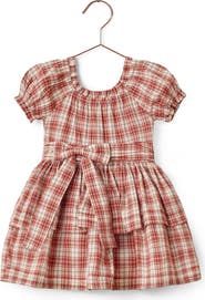 NORALEE Kids' Annette Holiday Tartan Tiered Dress