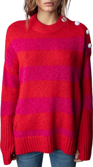 トップス Zadig & Voltaire Malta Ws Sweater Malta Brown Cashmere Sweater | Zadig&Voltaire