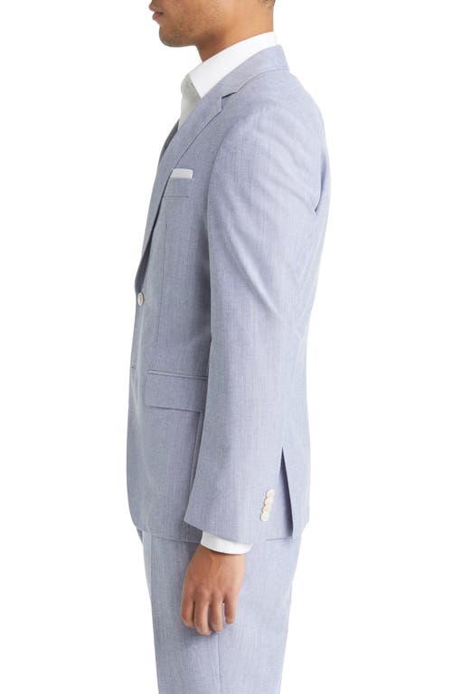 Hugo Boss Boss Hutson Cotton Blend Blazer In Blue