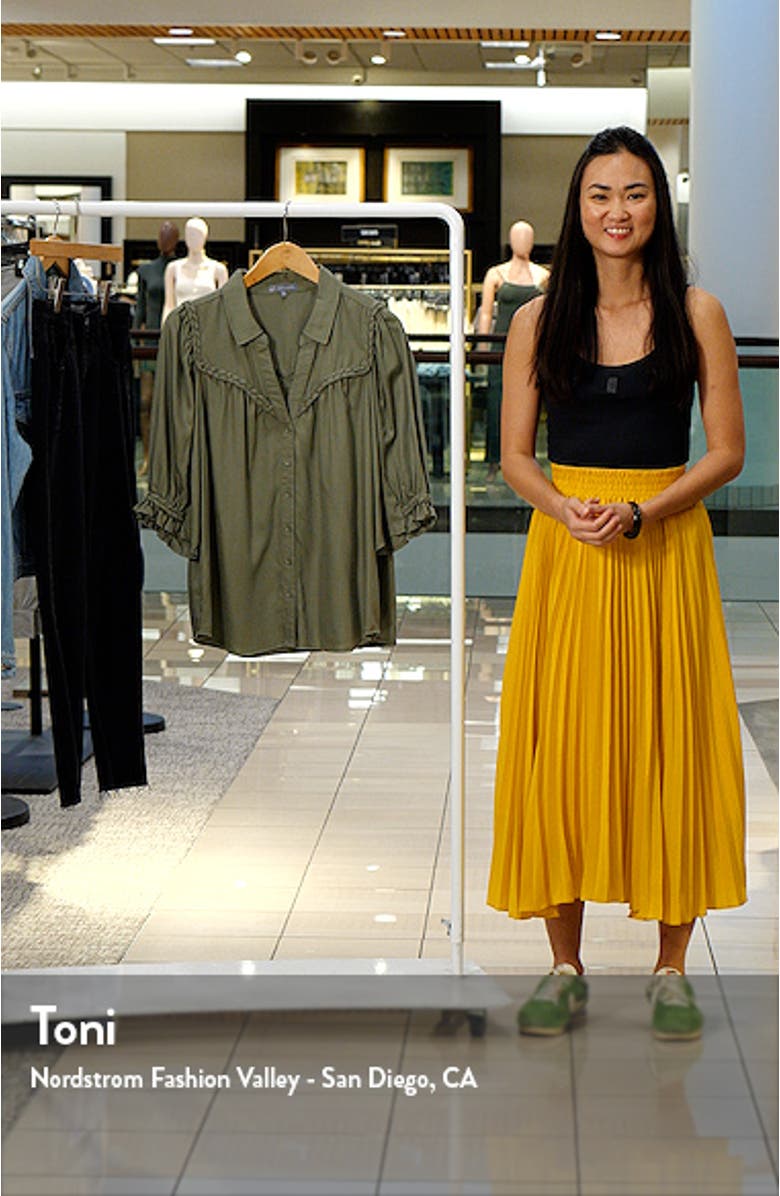 Blouson Sleeve Western Button-Up Shirt, sales video thumbnail