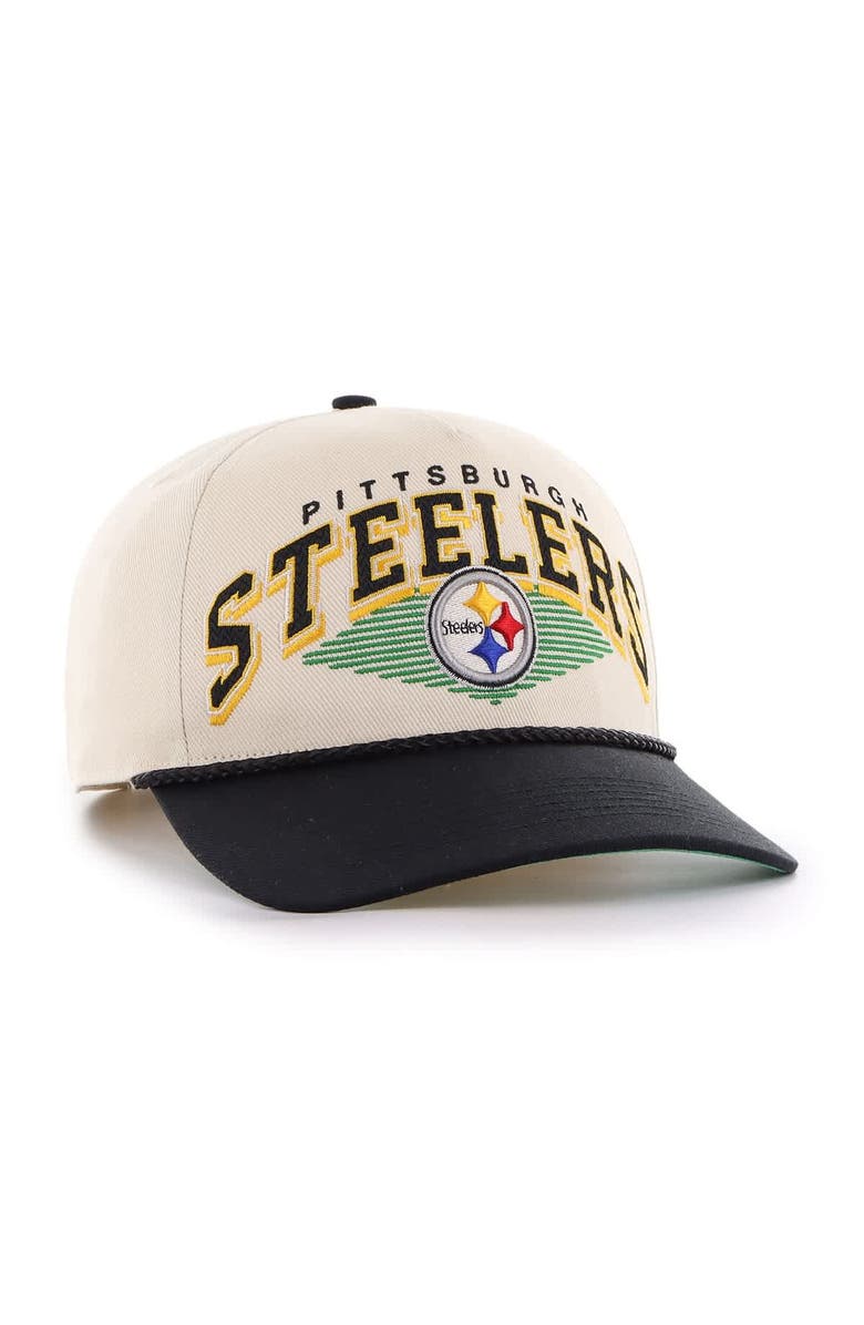 '47 Men's '47  Cream Pittsburgh Steelers Pomona Rope Adjustable Hitch Hat, Alternate, color, Cream
