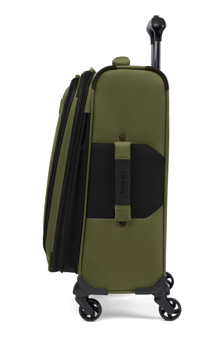 Pilot Air 2 21 Inch Expandable Spinner Suitcase, Alternate, color, OLIVE/ BLACK