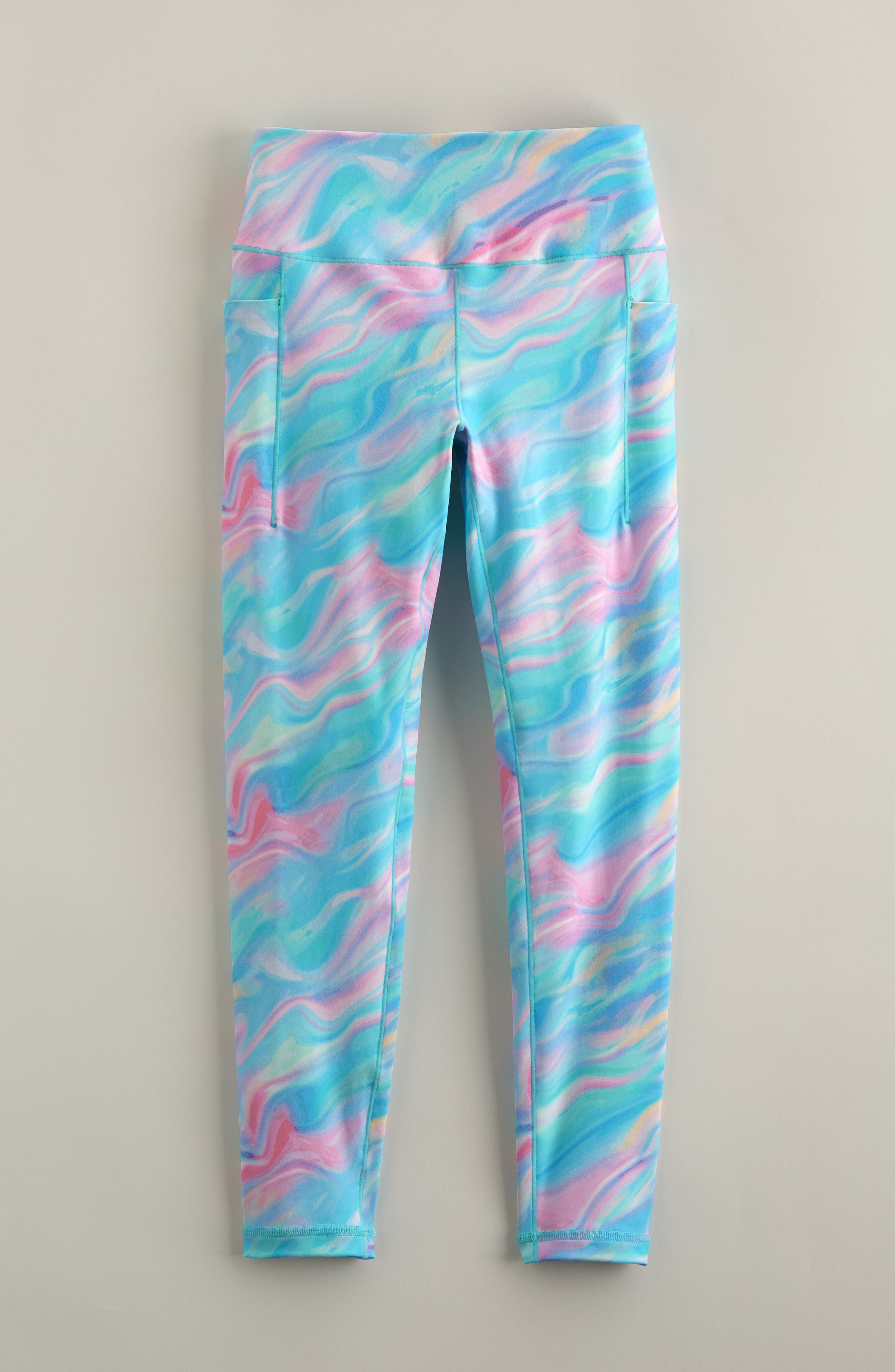selected TEAL TINT MOODY WAVES PRINT