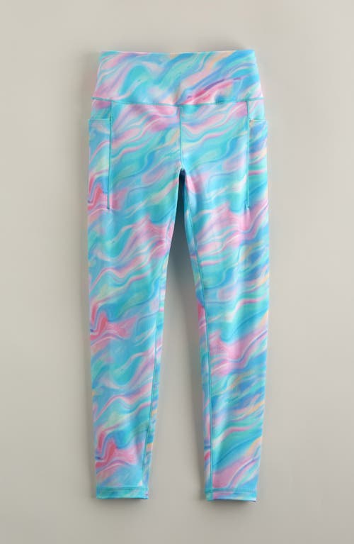 Zella Girl Kids' Live By High Waist Leggings In Blue