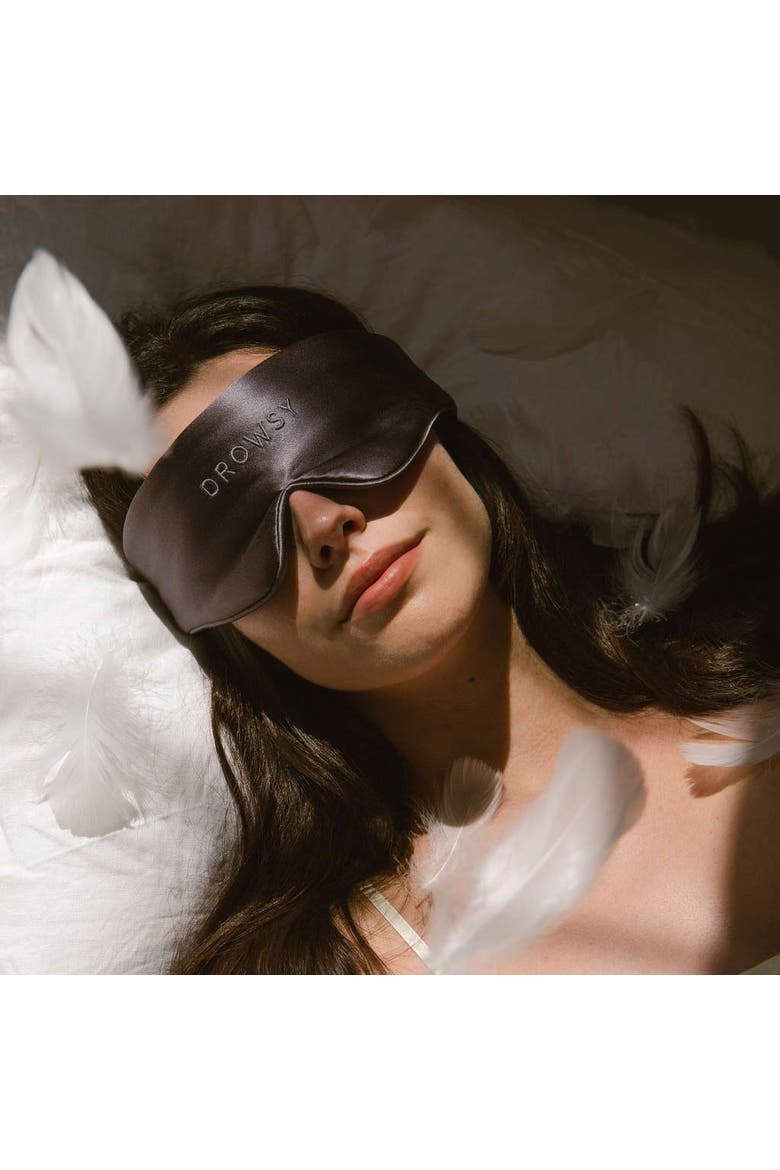 Damask Rose Featherweight Sleep Mask, Alternate, color, Moonlight Shadow