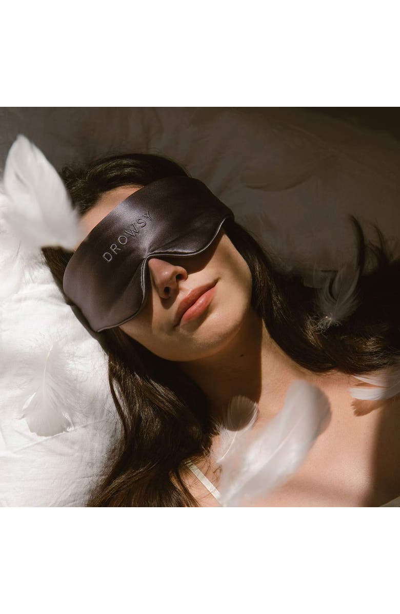 Drowsy Sleep Co. Damask Rose Featherweight Sleep Mask, Alternate, color, Moonlight Shadow