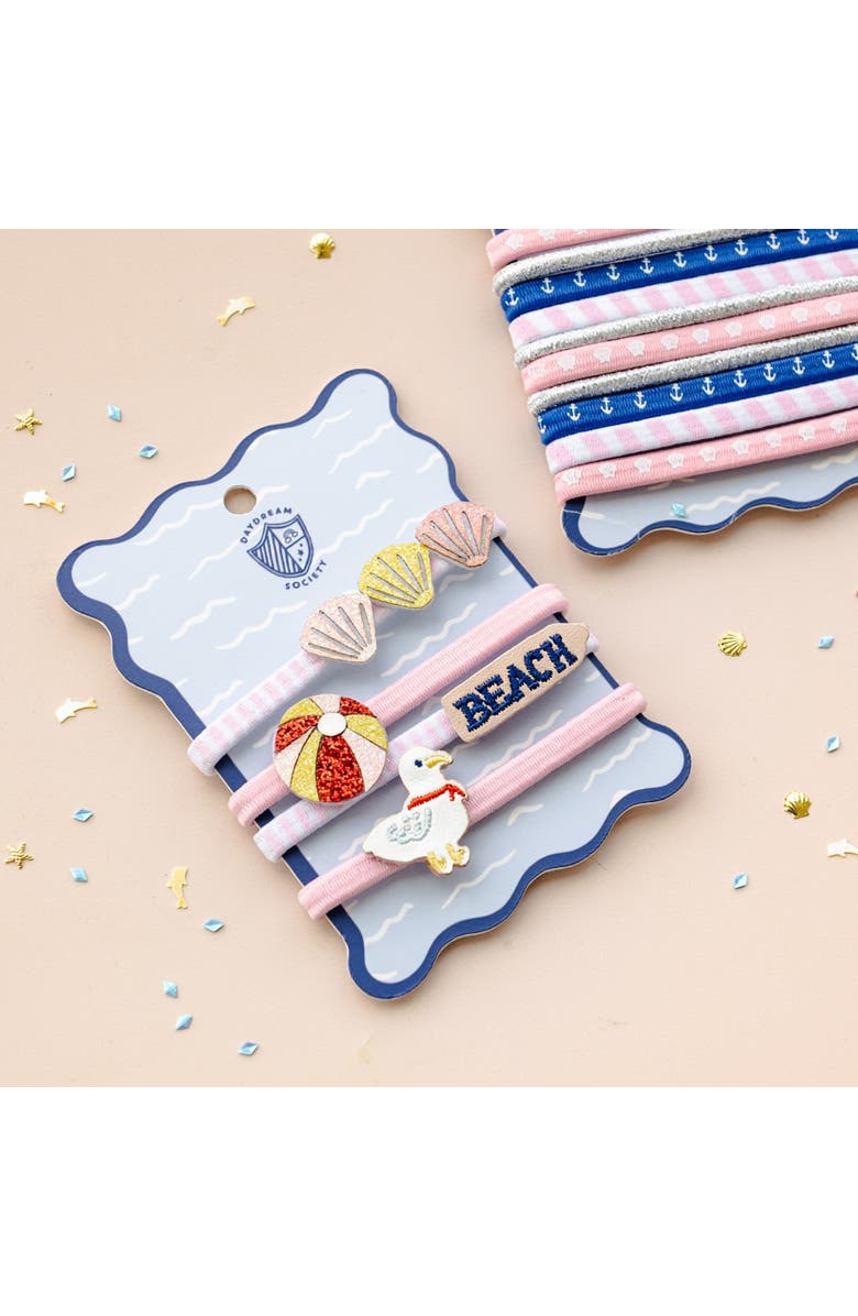 Daydream Society Seaside Embellished Hair Tie Set, Alternate, color, Assorted Pre-Pack