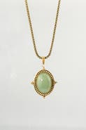 Meideya Oval Jade Necklace