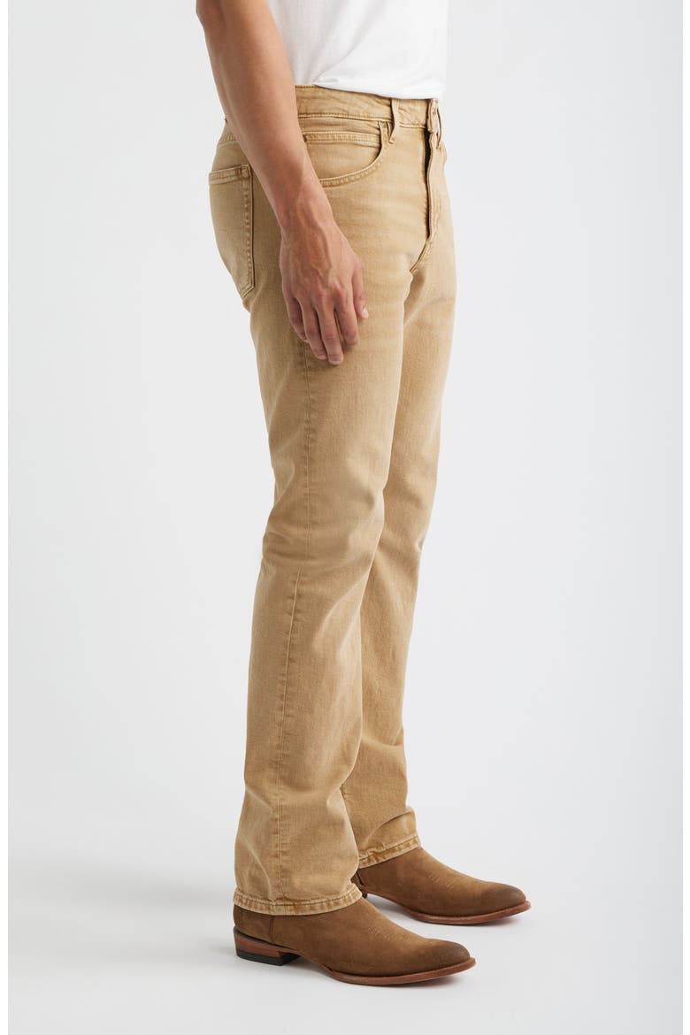 Slim Straight Stretch Denim Jeans, Alternate, color, KHAKI