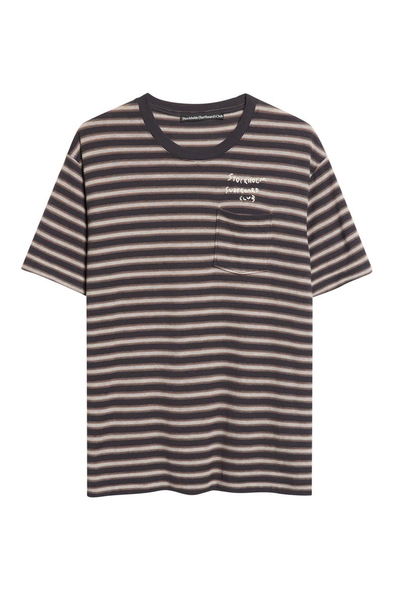 Franz Stripe Organic Cotton Pocket T-Shirt, Alternate, color, BLACK STRIPE