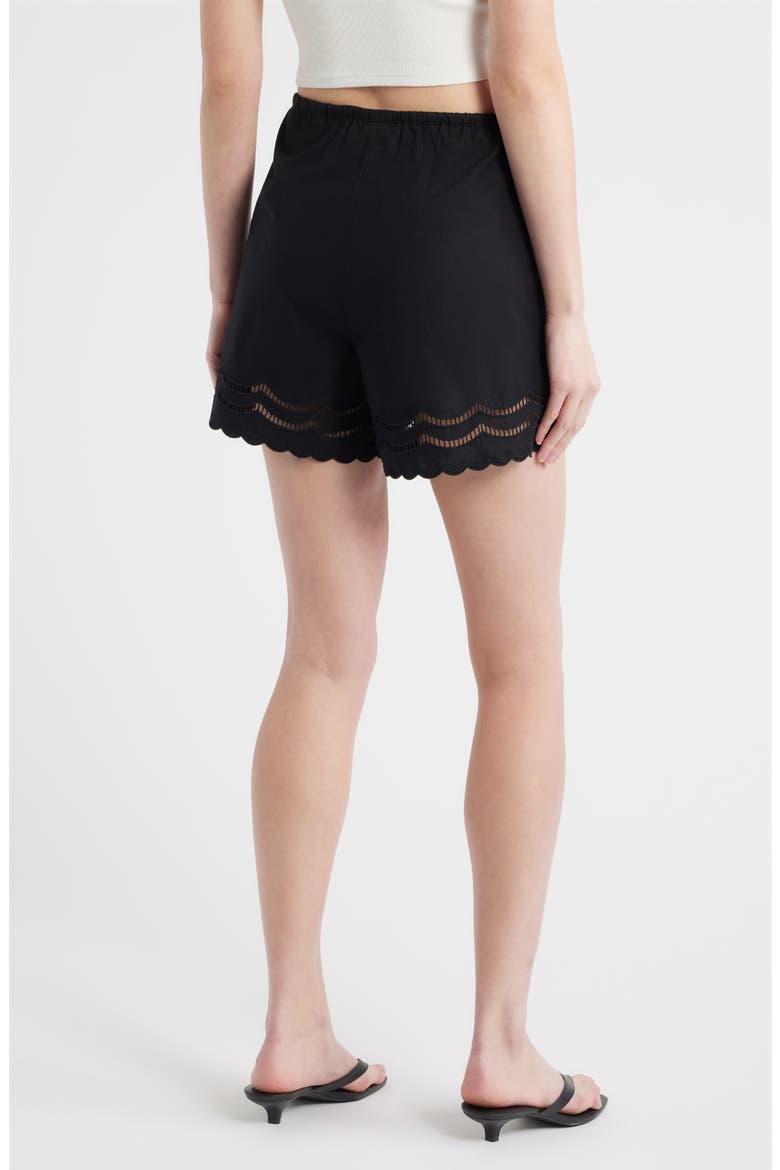Armanda Cotton Shorts, Alternate, color, BLACK EMBROIDERY