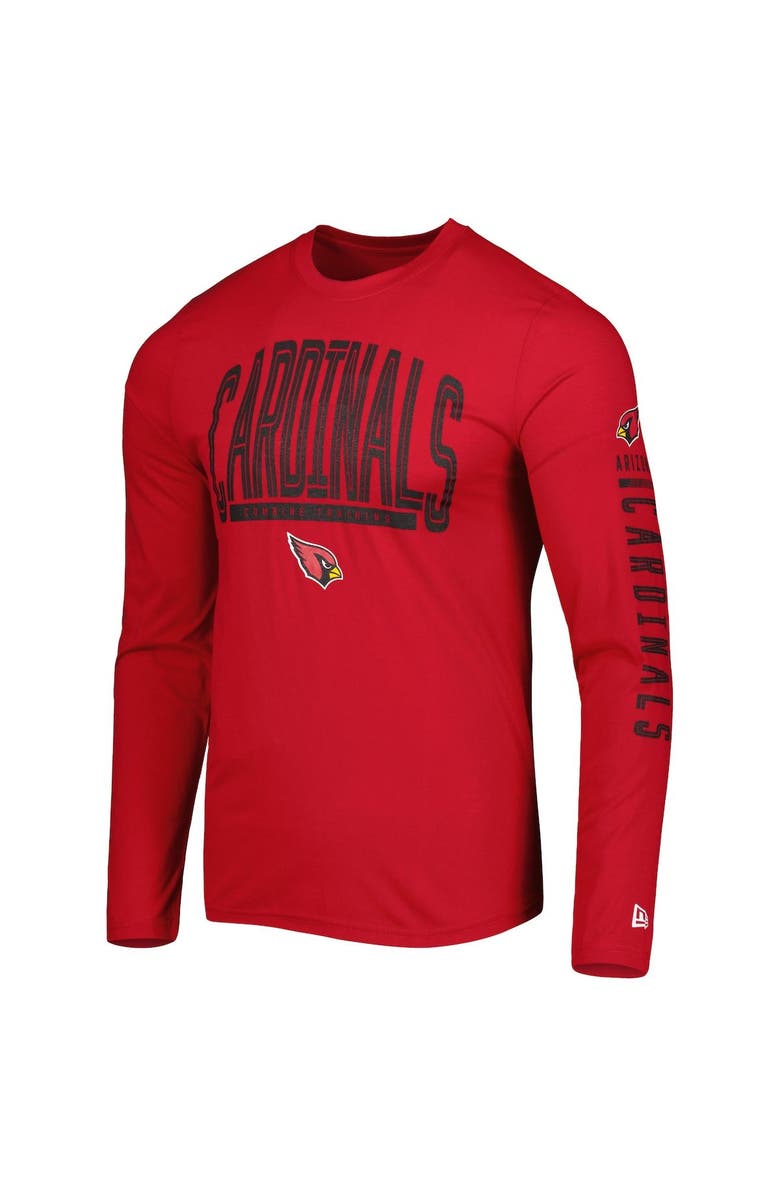 New Era Men's New Era Cardinal Arizona Cardinals Combine Authentic Home Stadium Long Sleeve T-Shirt, Alternate, color, Cardinal
