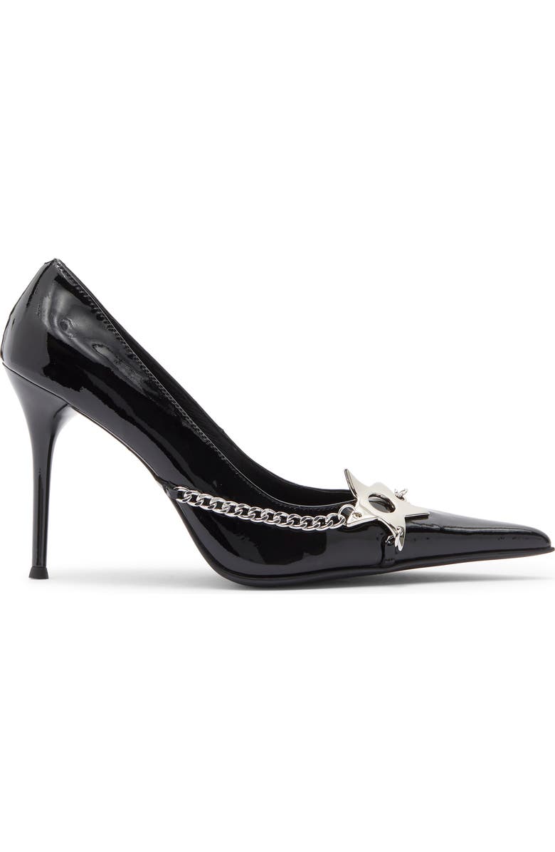 Jeffrey Campbell Etolie Pump, Alternate, color, Black Patent Silver