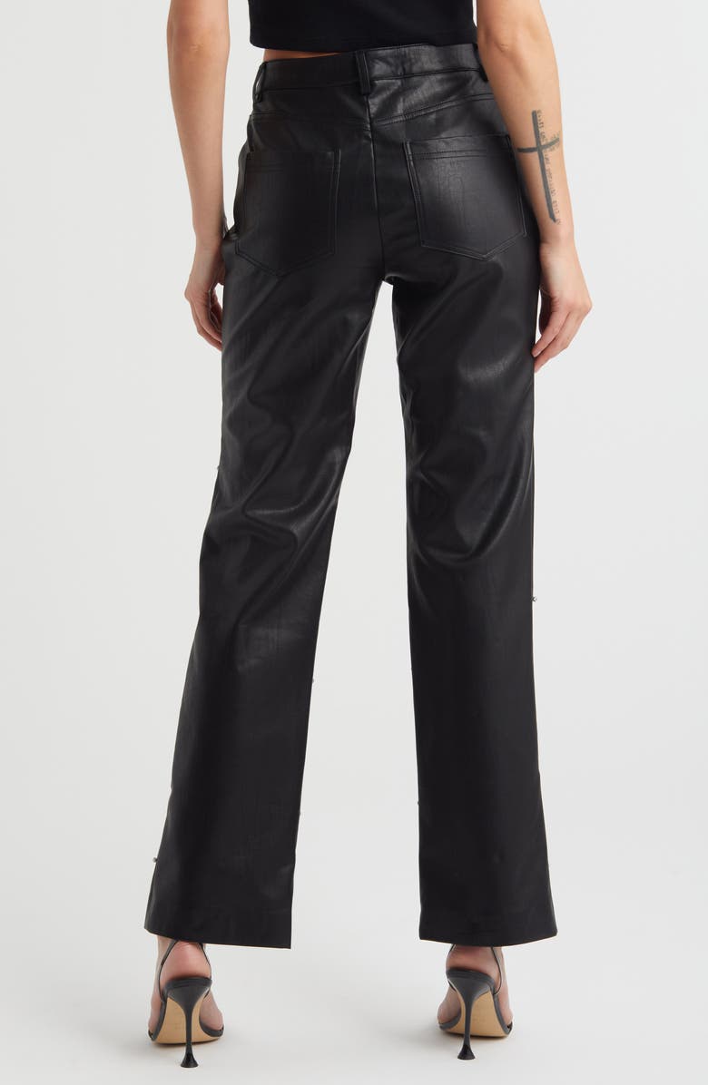 Mistress Rocks Hotfix Low Rise Faux Leather Pants, Alternate, color, 