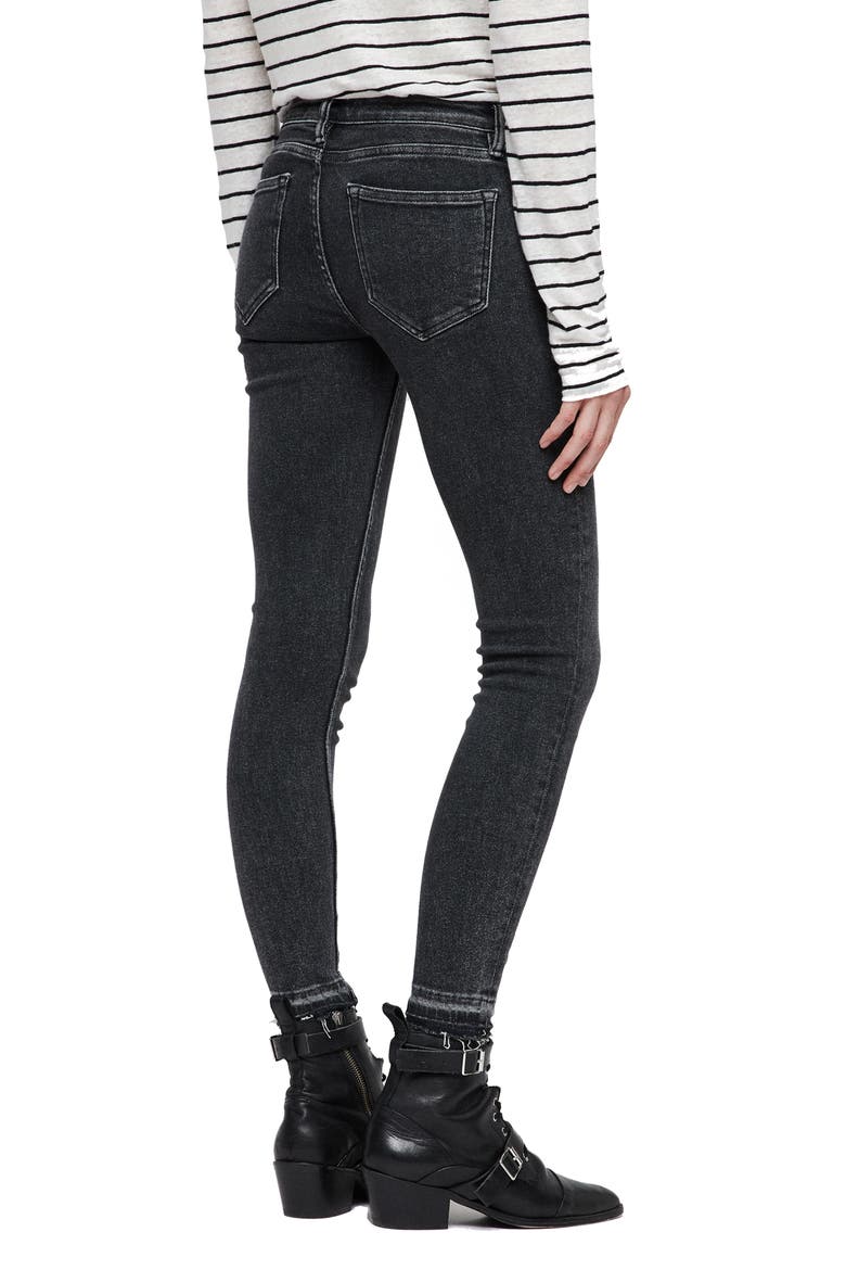 Mast Ankle Skinny Jeans, Alternate, color, WASHED BLACK
