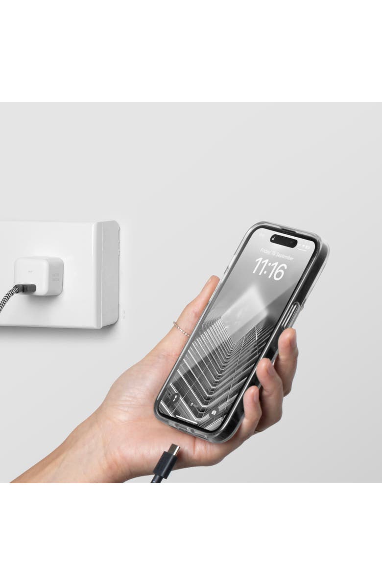 Native Union Fast GaN Charger with Cable, Alternate, color, Black