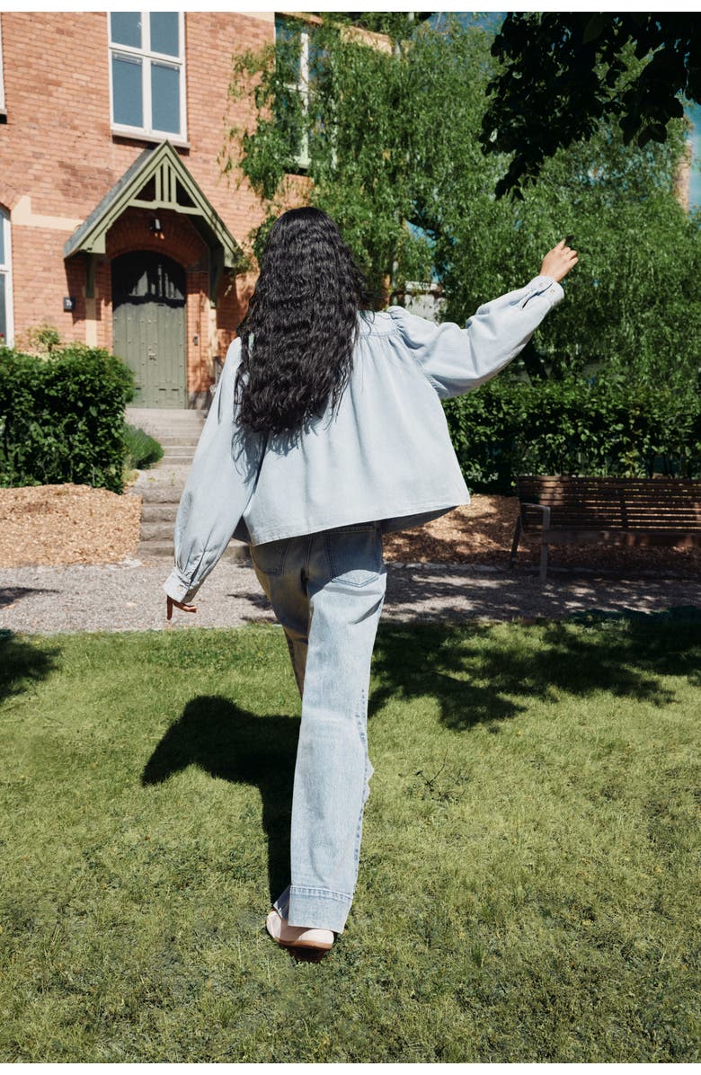 H&M Flared Regular Jeans, Alternate, color, Light Denim Blue