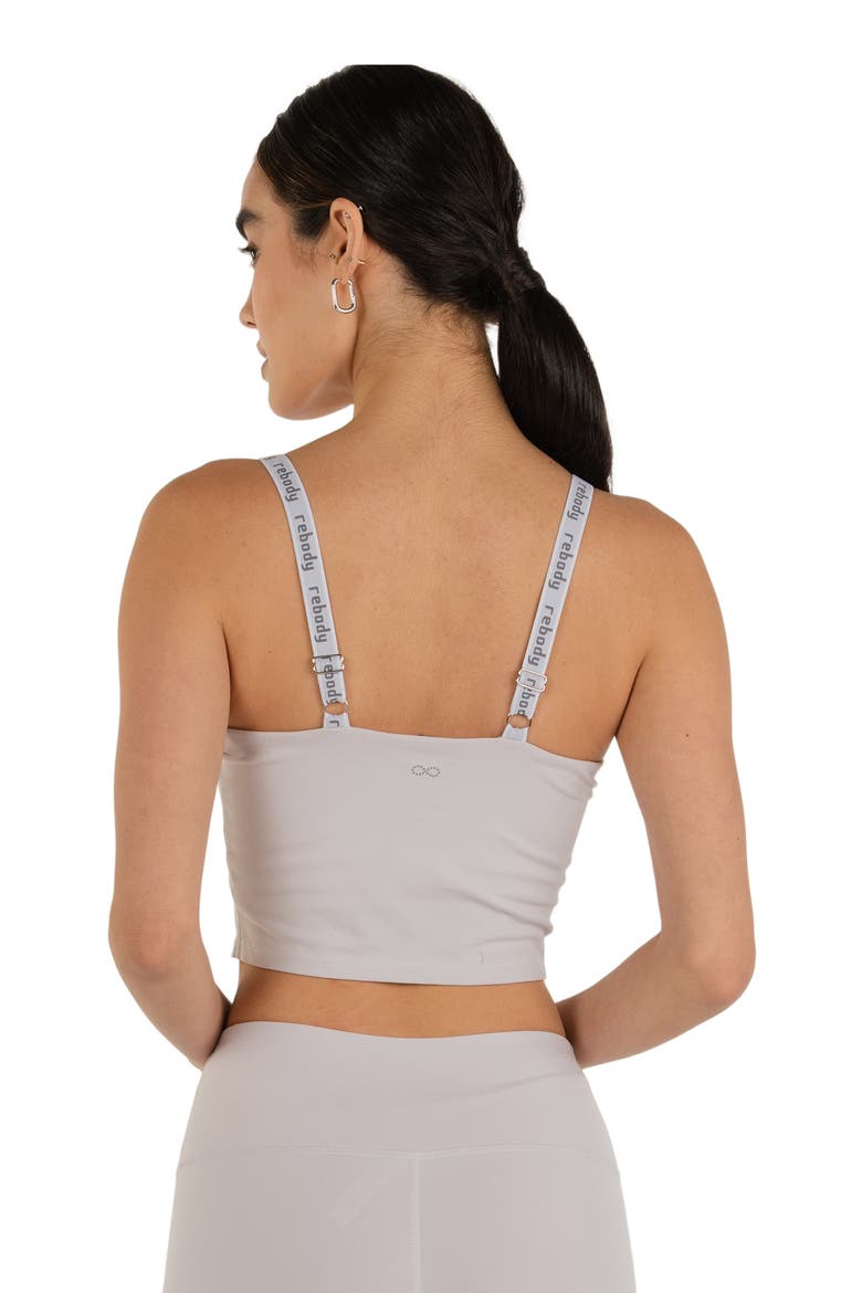 Maia Cloudlux Longline Bra, Alternate, color, Lilac Quartz