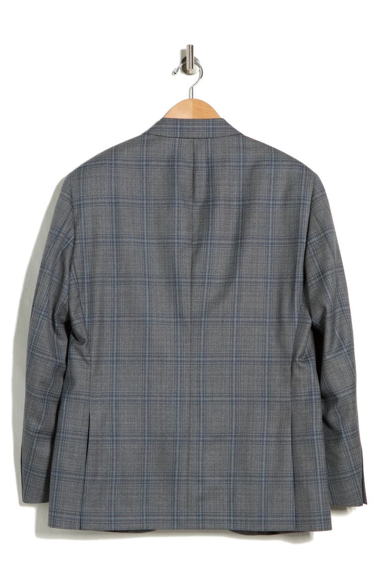 Flynn Classic Fit Plaid Wool Sport Coat, Alternate, color, GREY