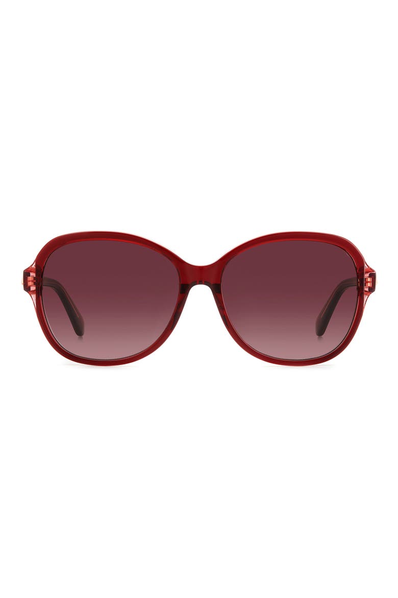 tamera 59mm square sunglasses, Main, color, RED/ PINK FUSCHIA MS