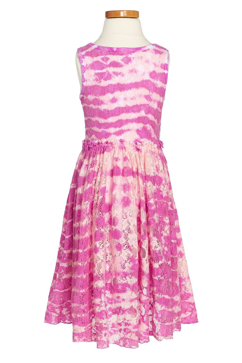 Tie Die High/Low Dress, Alternate, color, PURPLE