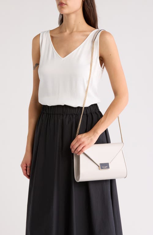 Kate Spade New York Anna Medium Envelope Leather Convertible Clutch In Warm Cement