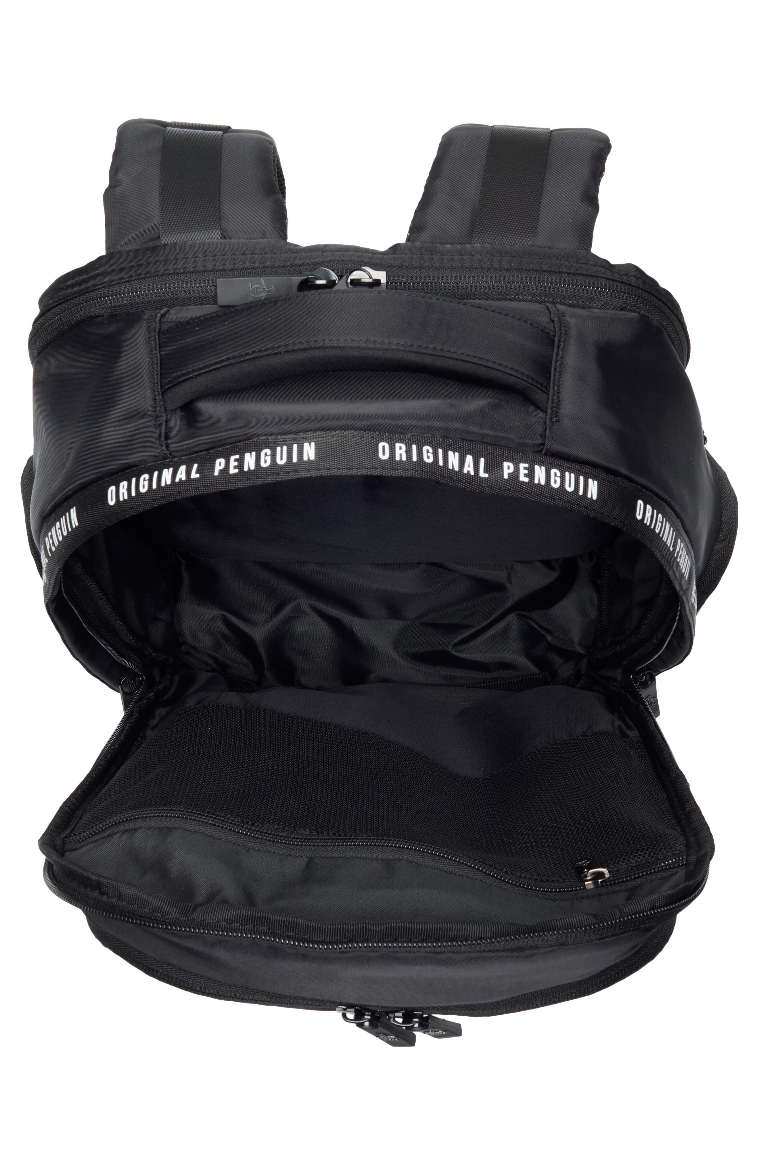 Soft Nylon Backpack, Alternate, color, BLACK