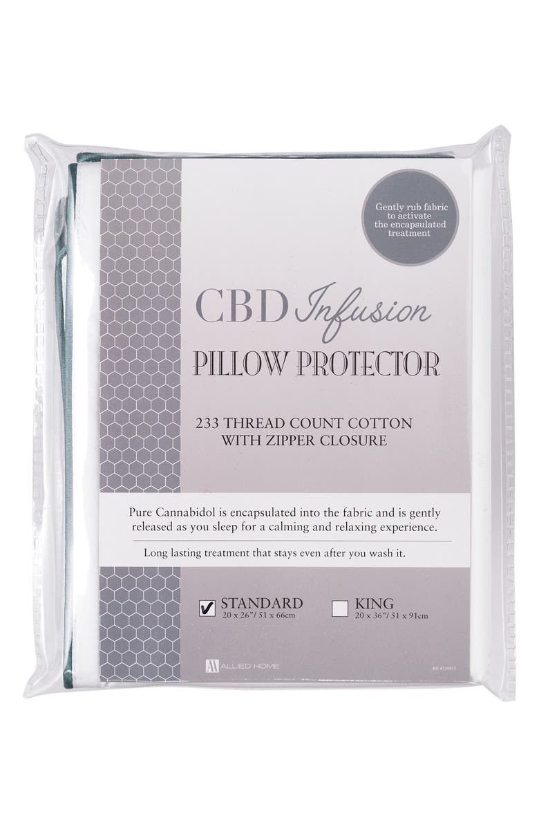 CLIMAREST Sleep Infusion CBD Infused Pillow Protector, Alternate, color, 