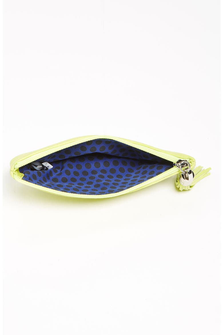 Leather Sunglasses Case, Alternate, color, CHARTREUSE
