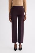 Chloé Straight Leg Wool Crepe Trousers