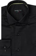 MASUTTO BH Solid Cotton Button-Up Long Sleeve Shirt