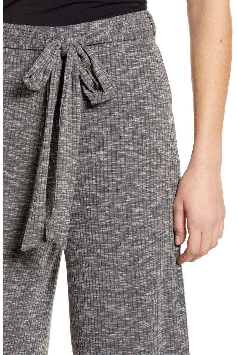 Rib Knit Crop Pants, Alternate, color, GRAPHITE
