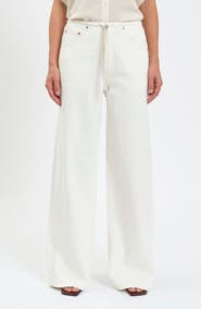 DAZE Madison Tie Waist Wide Leg Jeans