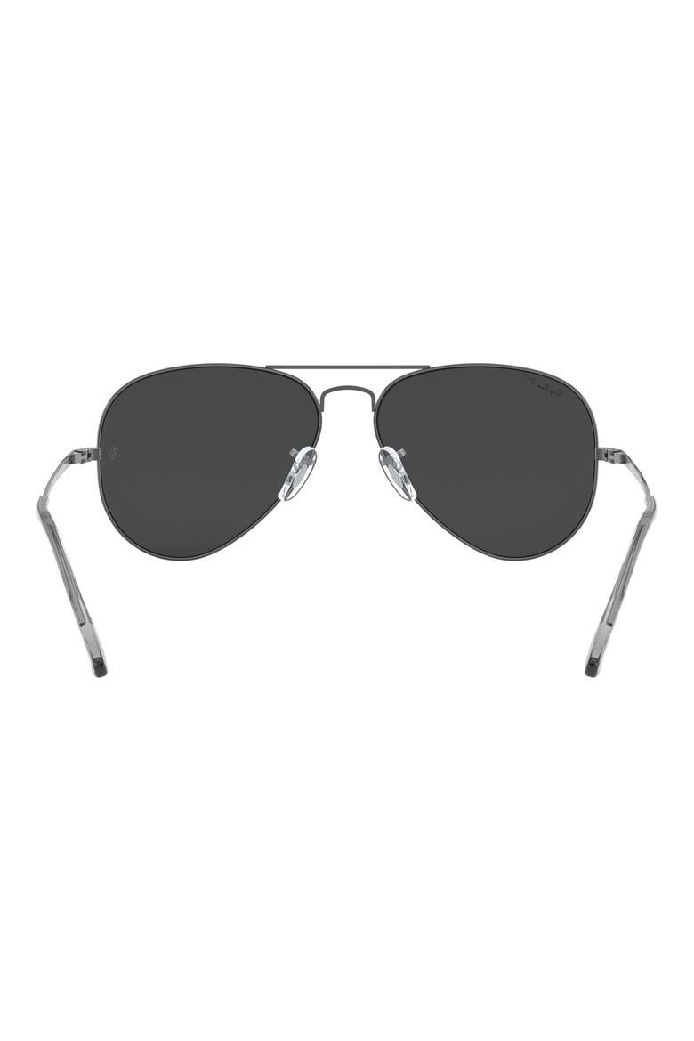 Aviator Metal II 58mm Pilot Sunglasses, Alternate, color, GUNMETAL/ BLACK