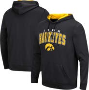 COLOSSEUM Men's Colosseum Black Iowa Hawkeyes Resistance Pullover Hoodie