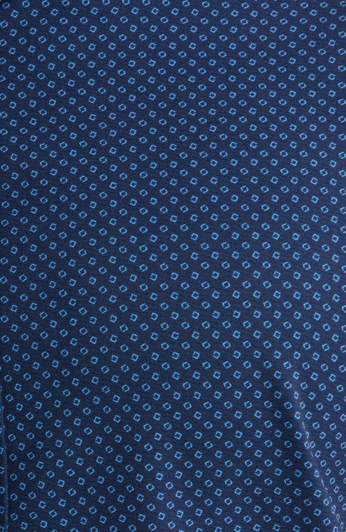 Wrk W.r.k Trim Fit Abstract Cube Print Performance Button-up Shirt