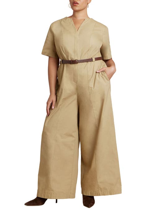 Wide Leg Jumpsuit (Plus)