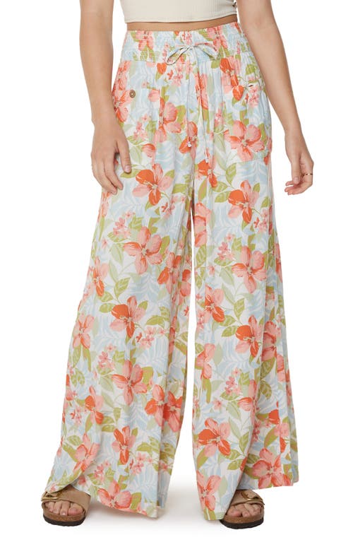 Roxy Sunset Daze Wide Leg Pants In Multi
