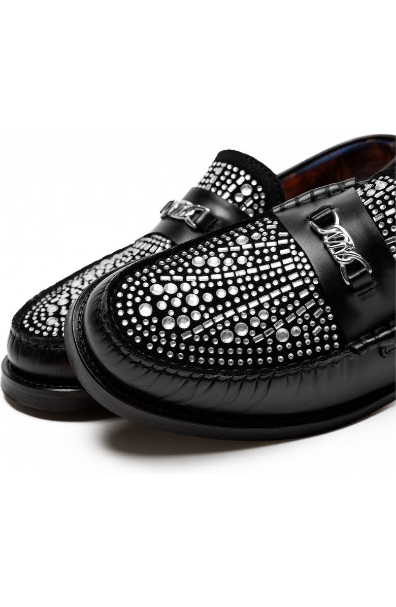 Naked Wolfe Roma Diamond Loafer, Alternate, color, Black