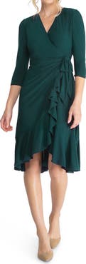 Kiyonna Whimsy Midi Wrap Dress